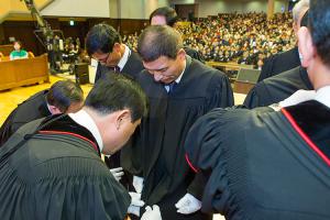  주일 목사 안수, 장로 장립, 안수집사 임직예배