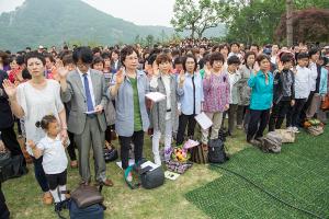  휘선동산 준공 감사예배