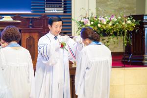  주일 3부 권사임직예배