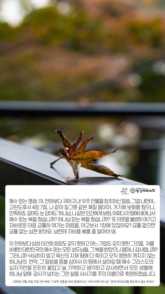 2024년 10월 오늘의 만나 모바일용 배경화면